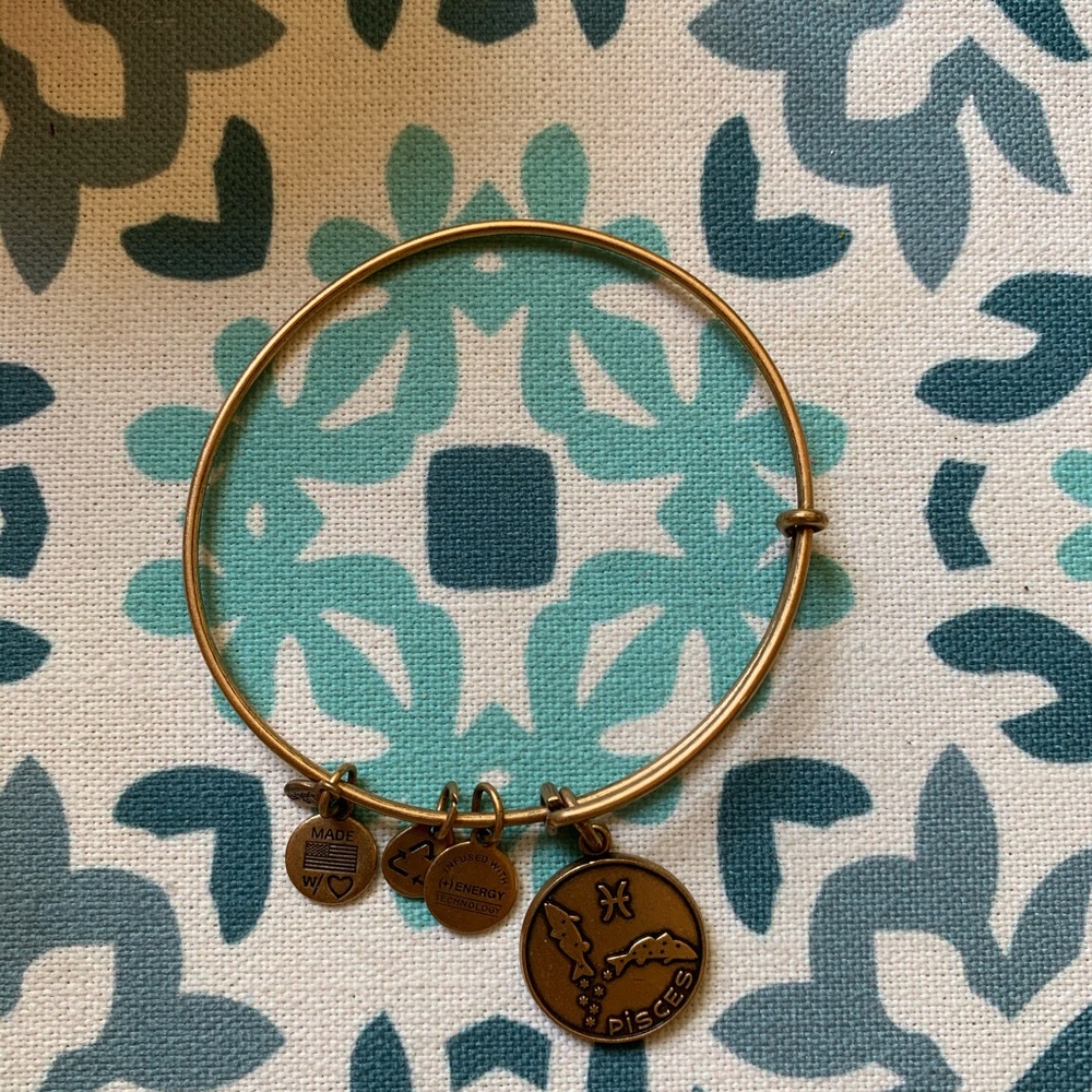 ♓️ Alex and Ani Pieces Zodiac sign gold
